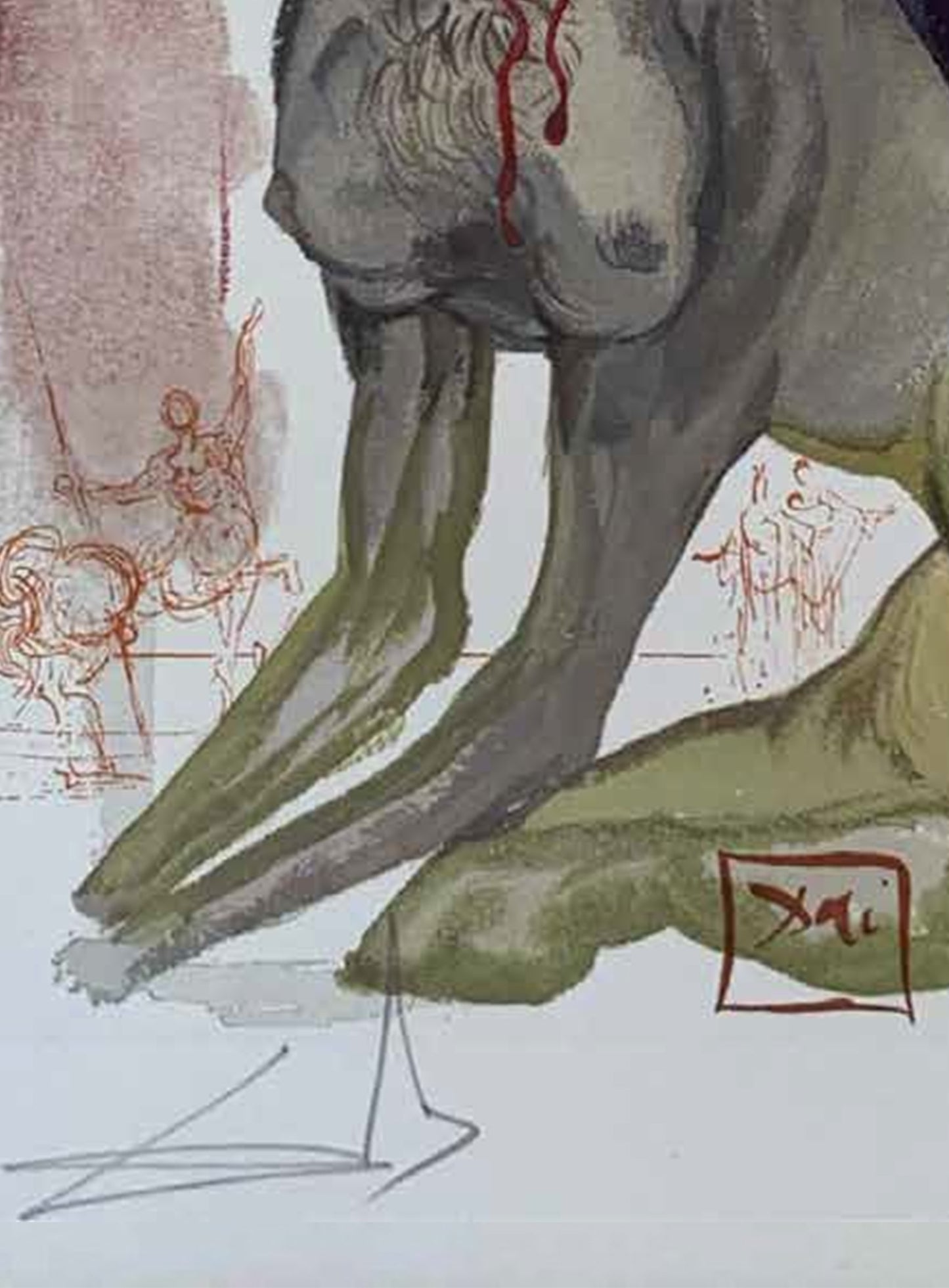 The Minotaur – Salvador Dalí Divine Comedy (Limited Edition 55/100, Signed)