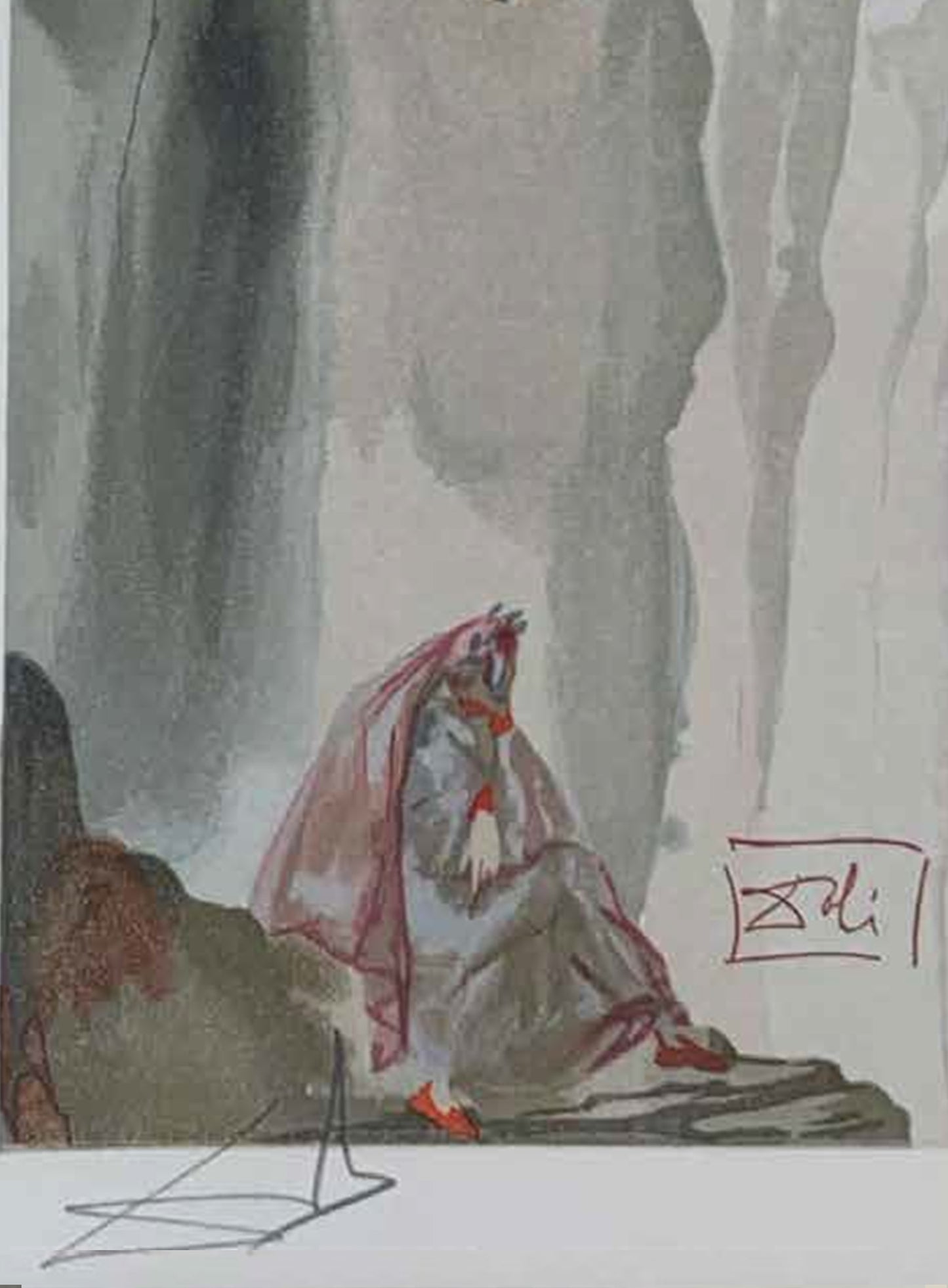 The Second Cornice - Salvador Dali Divine Comedy (Limited Edition 55/100, Signed)