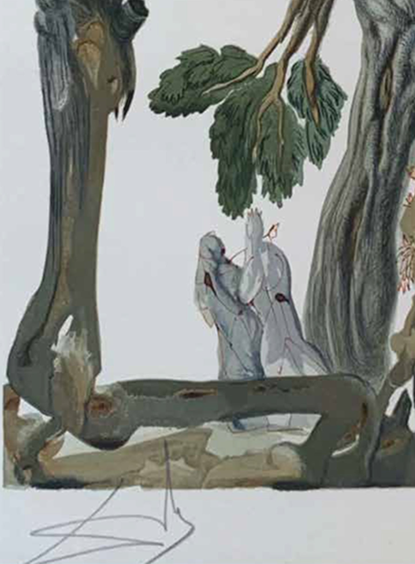 The Wood and the Suicide – Salvador Dalí Divine Comedy (Limited Edition 55/100, Signed)