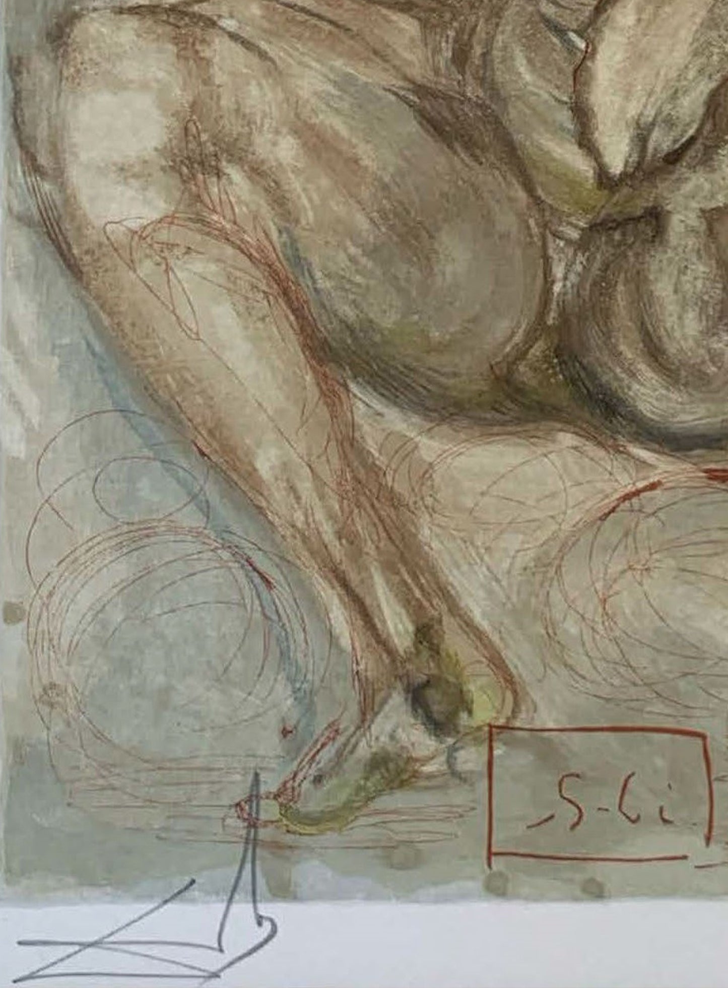 The Angel of Mercy - Salvador Dali Divine Comedy (Limited Edition 55/100, Signed)