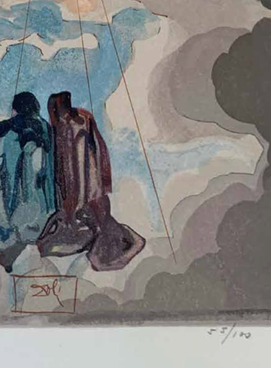 Cacciaguida’s History Lesson – Salvador Dalí Divine Comedy (Limited Edition 55/100, Signed)