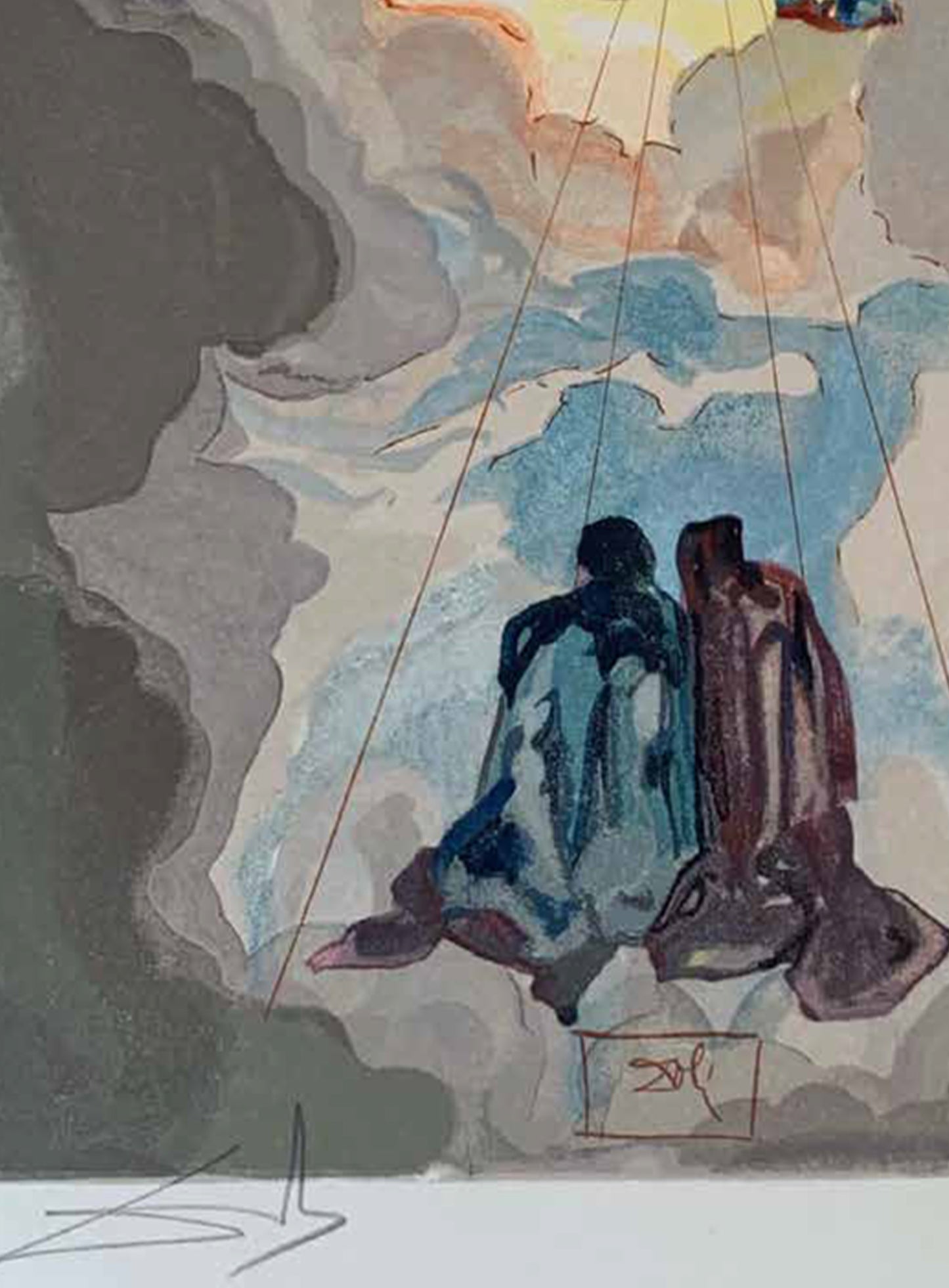 Cacciaguida’s History Lesson – Salvador Dalí Divine Comedy (Limited Edition 55/100, Signed)