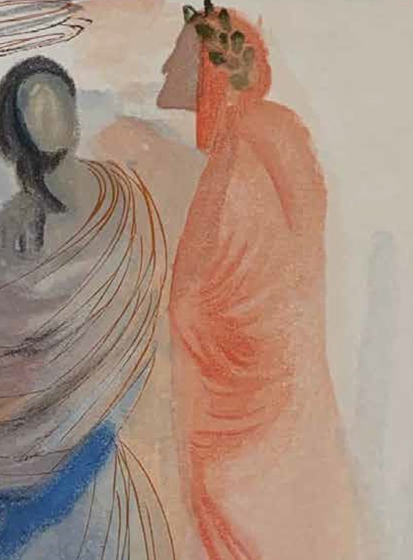 Beatrice Comforts the Poet – Salvador Dalí Divine Comedy (Limited Edition 55/100, Signed)