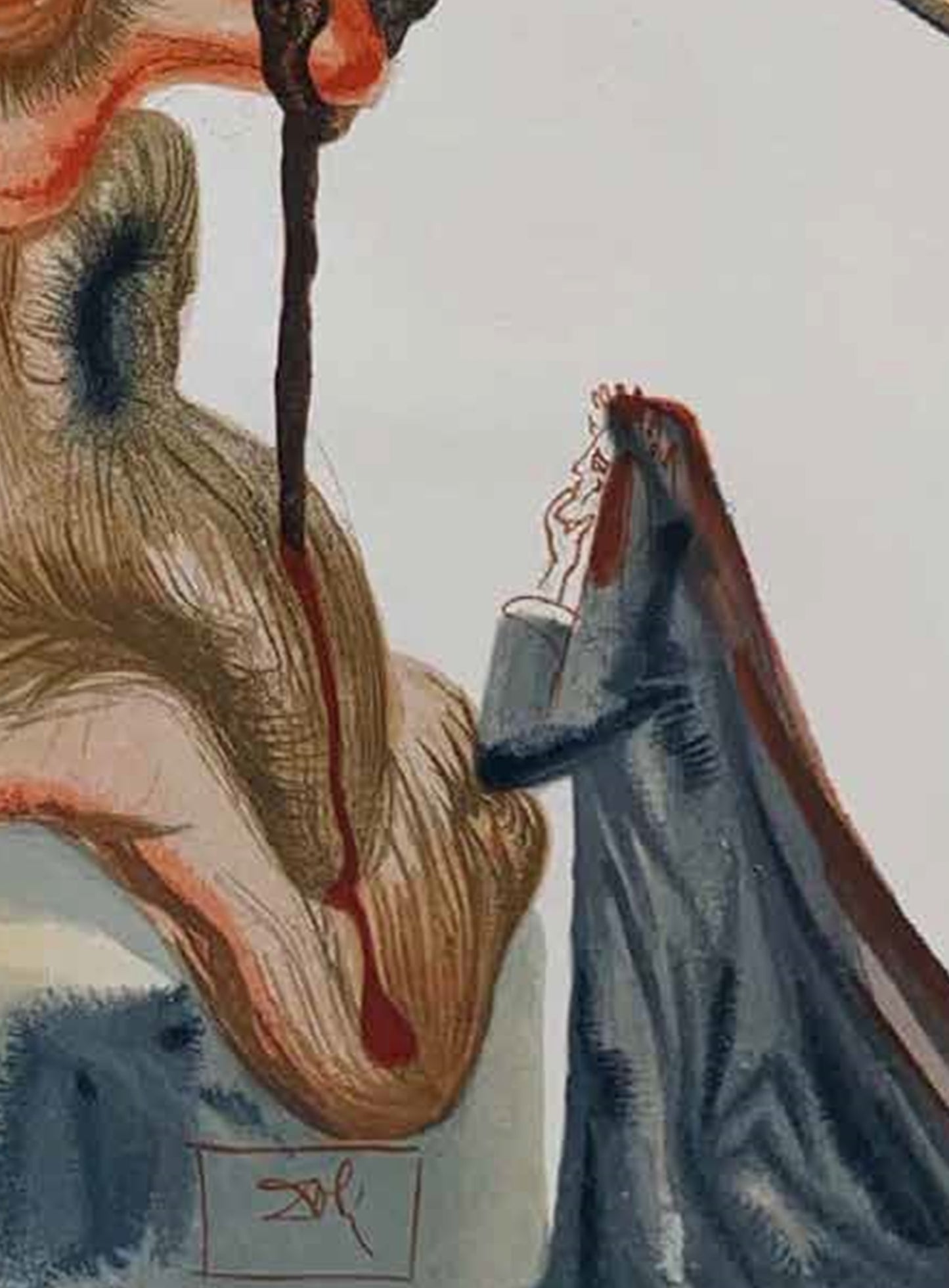 The Flatterer – Salvador Dalí Divine Comedy (Limited Edition 55/100, Signed)