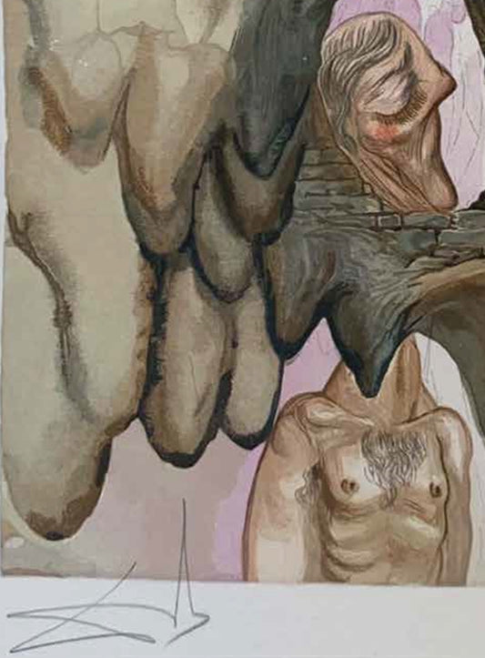 The corrupt – Salvador Dalí Divine Comedy (Limited Edition 55/100, Signed)