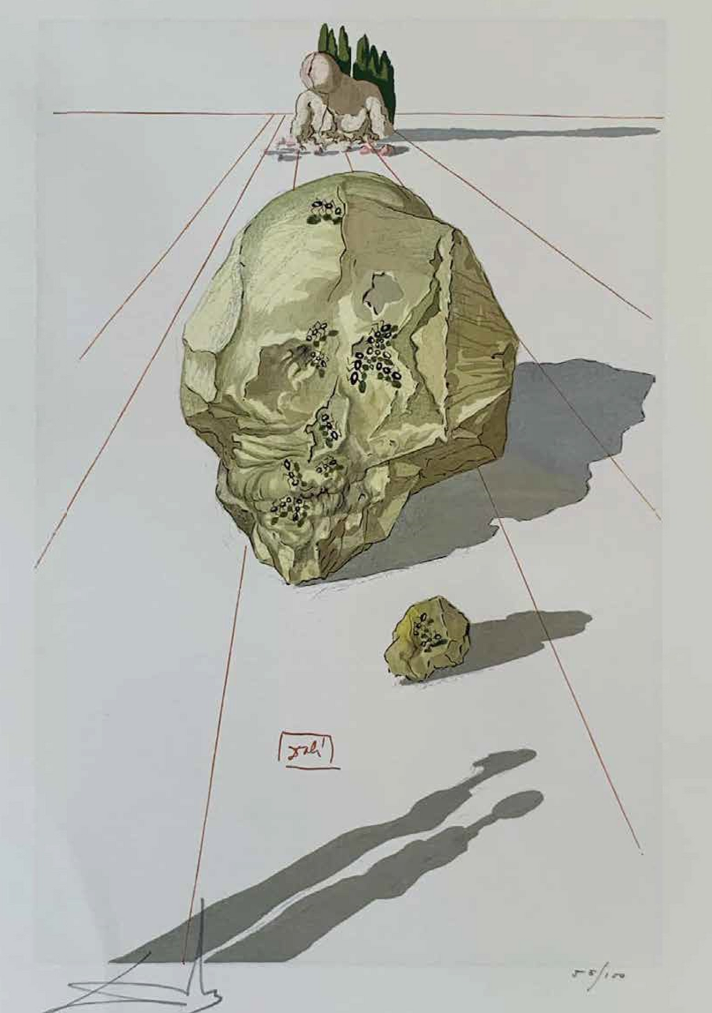 Ugolino and Ruggieri – Salvador Dalí Divine Comedy (Limited Edition 55/100, Signed)