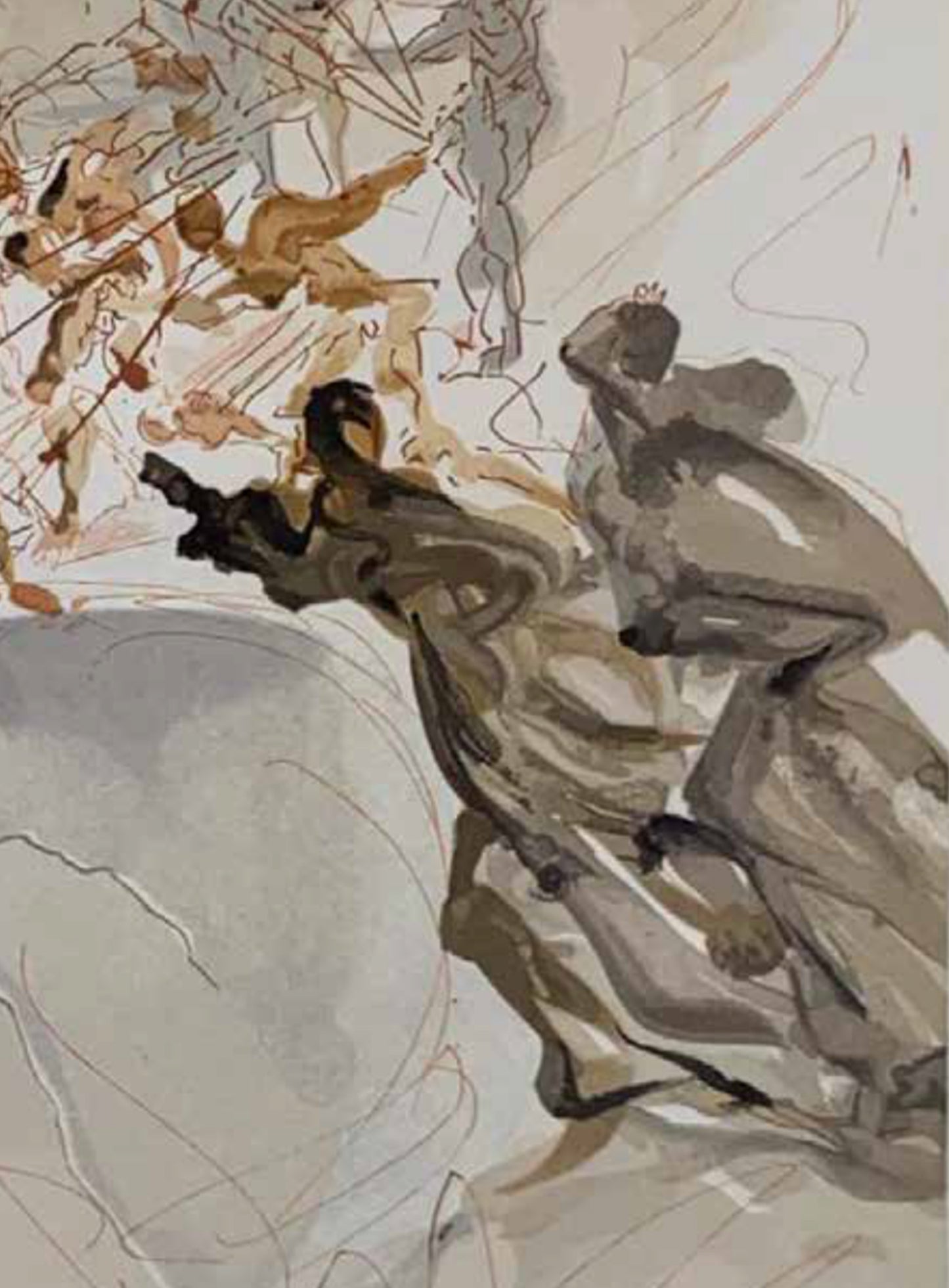 The Lustful - Salvador Dali Divine Comedy (Limited Edition 55/100, Signed)