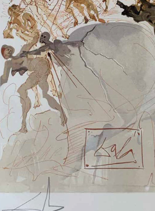 The Lustful - Salvador Dali Divine Comedy (Limited Edition 55/100, Signed)