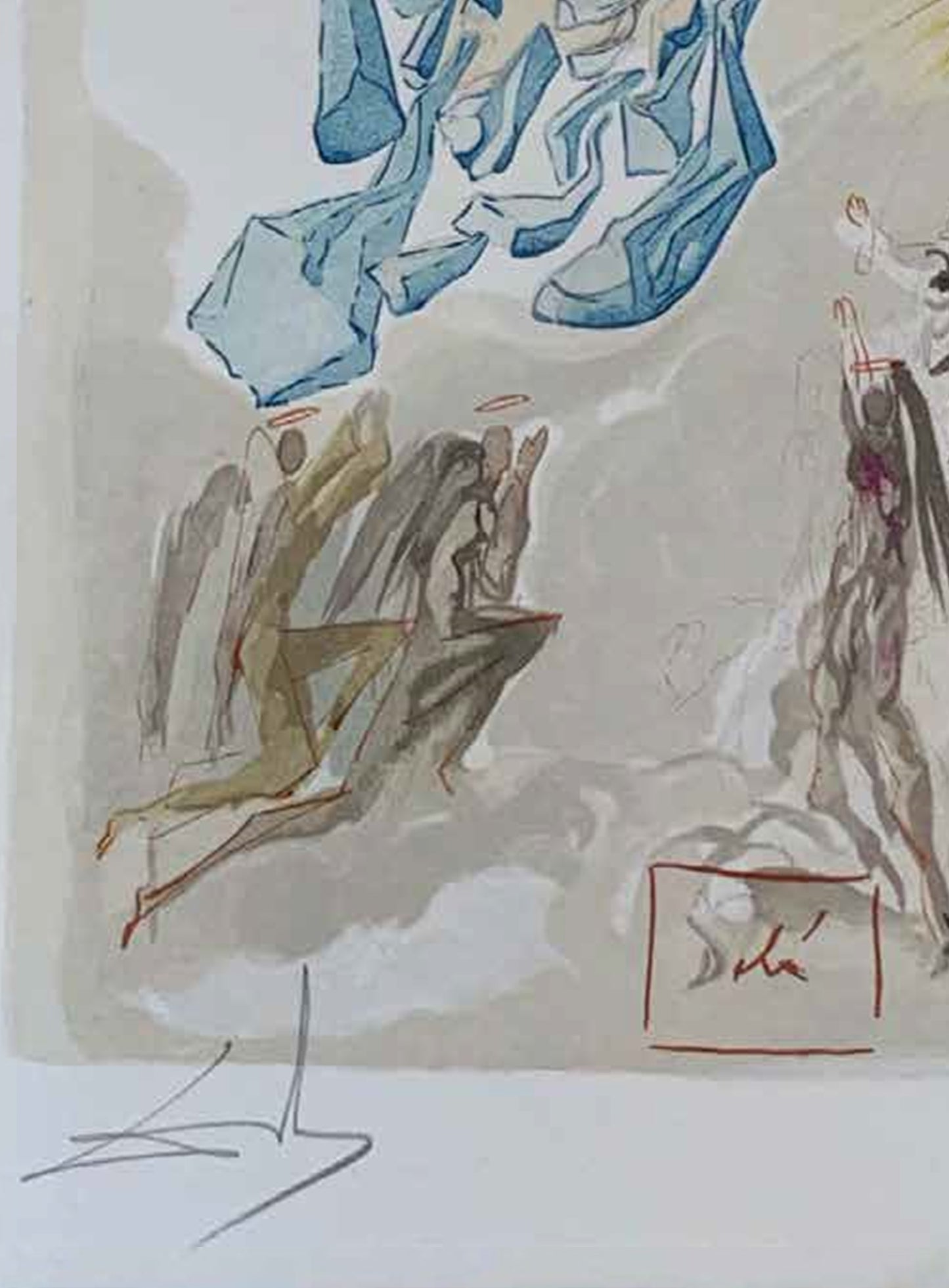 The Apotheosis of the Virgin Mary – Salvador Dalí Divine Comedy (Limited Edition 55/100, Signed)