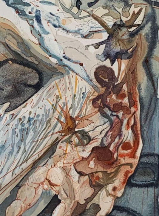 The Two Crowds of the Lustful - Salvador Dali Divine Comedy (Limited Edition 55/100, Signed)