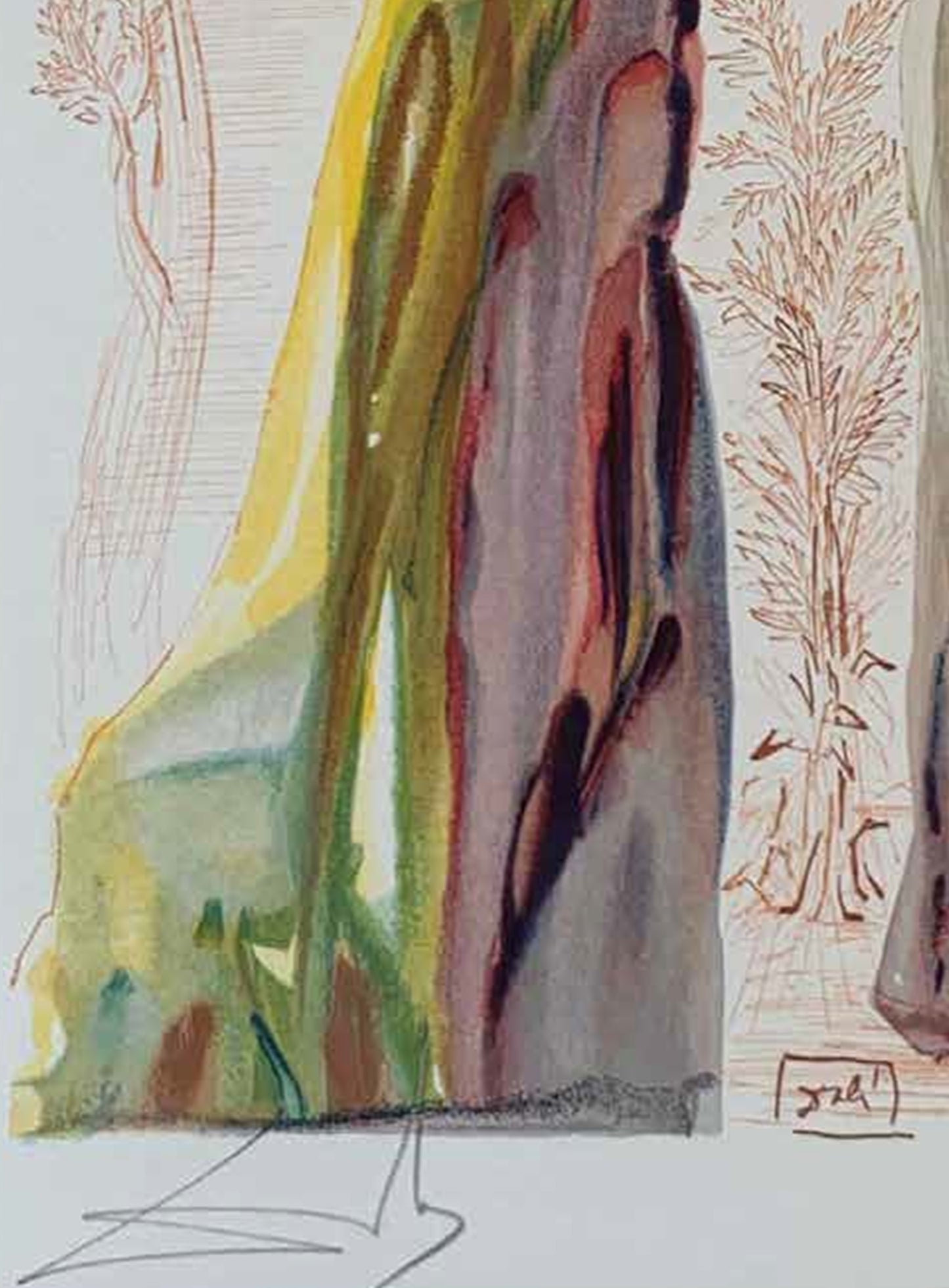 Virgil’s Last Words - Salvador Dali Divine Comedy (Limited Edition 55/100, Signed)