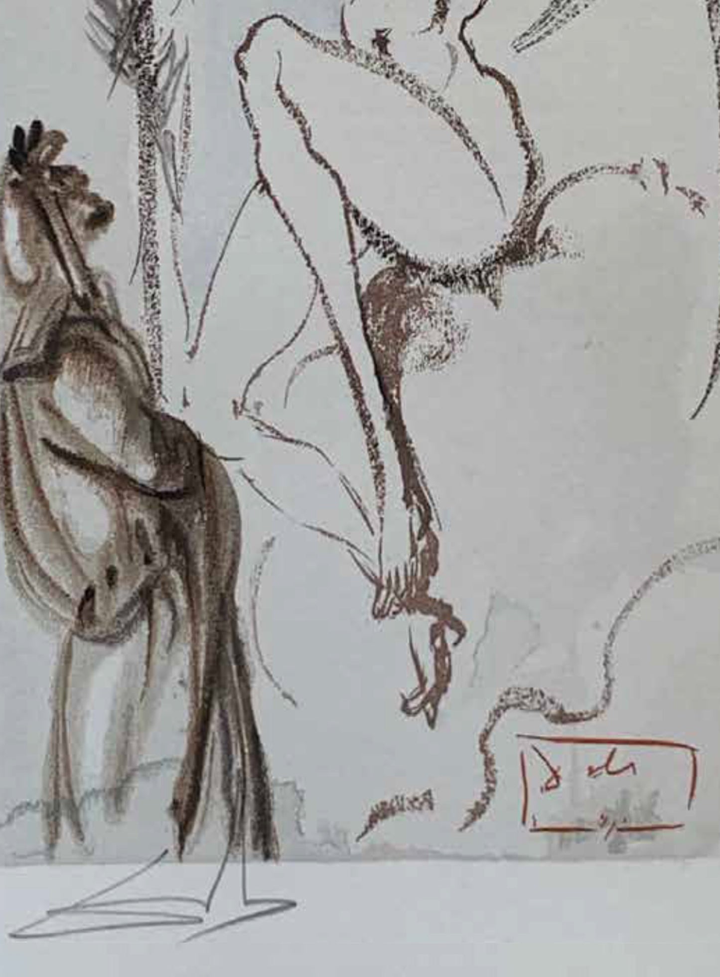 The Archangel Gabriel – Salvador Dalí Divine Comedy (Limited Edition 55/100, Signed)