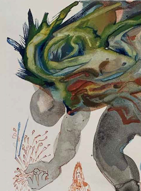 The Prophecy of Vanni Fucci – Salvador Dalí Divine Comedy (Limited Edition 55/100, Signed)