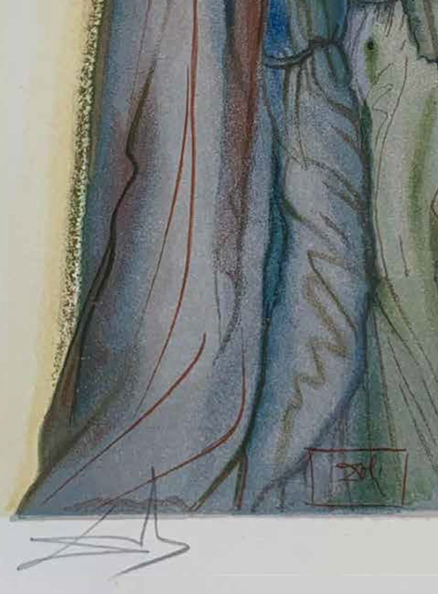 Preparation for the Final Prayer – Salvador Dalí Divine Comedy (Limited Edition 55/100, Signed)