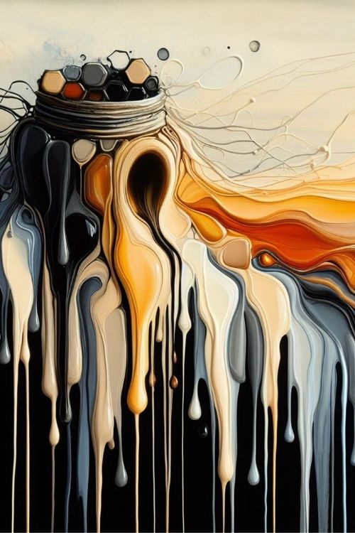 “Cascading Ink” by ArtixHub – fluid abstract canvas wall art in deep navy, gray, and soft white tones, ideal for bedrooms, offices, or lounge areas. The piece flows like watercolor or ink on canvas, offering a calming and sophisticated aesthetic. Perfect for UAE homes seeking elegance and tranquility in modern interior design.