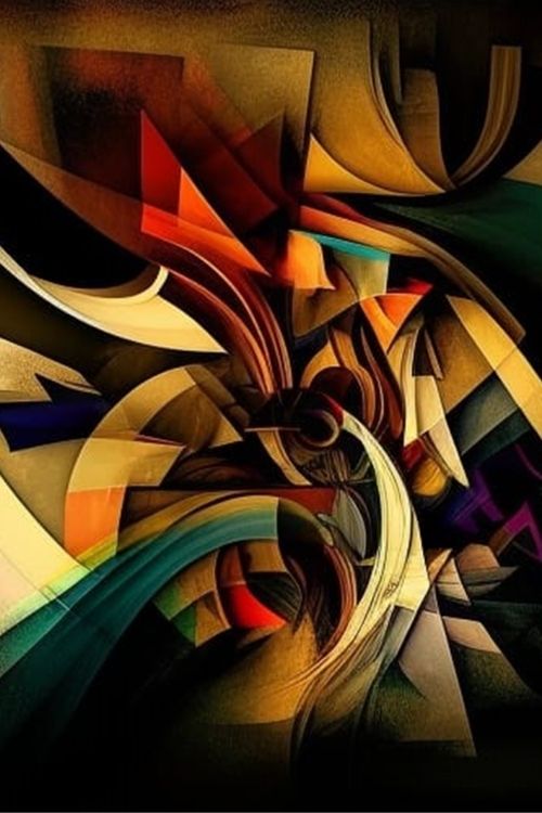 “Fluid Forms” by ArtixHub – expressive abstract canvas wall art in rich beige, clay, and slate tones, featuring layered organic forms and intense movement, ideal for living rooms, studios, or lounge areas. This bold composition adds energy and depth to UAE homes seeking artistic complexity and modern sophistication.