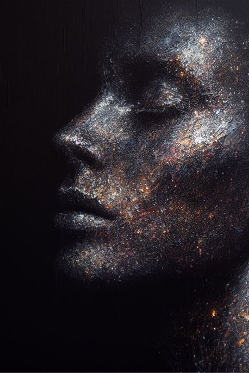 “Lost Within” by ArtixHub – abstract portrait canvas wall art in layered tones of blue, gray, and ivory, portraying a subtle face dissolving into its surroundings, ideal for reading nooks, studios, or lounge areas. A deeply emotive piece perfect for UAE homes that embrace artistic introspection and expressive modern design.