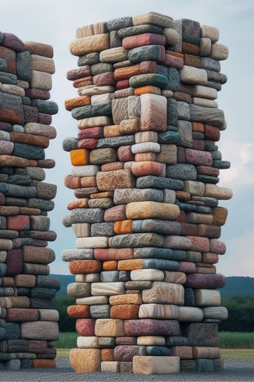 “Pebble Pinnacle” by ArtixHub – abstract canvas wall art featuring layered pebble-like shapes in earthy beige, taupe, and soft gray, ideal for entryways, offices, or minimalist bedrooms. This modern yet grounded piece adds sculptural calm and texture to UAE homes that favor neutral tones and organic balance.