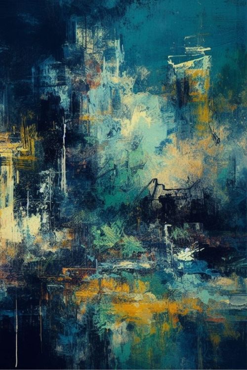 “Sorrow Strokes” by ArtixHub – figurative canvas wall art portraying a subtly abstract female figure rendered with textured brushstrokes in deep blues, soft beige, and gray tones. Ideal for bedrooms, reading nooks, or studios, this emotionally layered piece brings contemplative depth to UAE homes seeking expressive, modern interior stories.