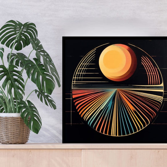 “Spectral Dawn” by ArtixHub – abstract canvas wall art evoking an ethereal sunrise through soft gradients of beige, ivory, and gentle coral hues. Ideal for bedrooms, wellness spaces, or entryways, this atmospheric piece brings calm and warmth to UAE homes that embrace serene and balanced interiors.