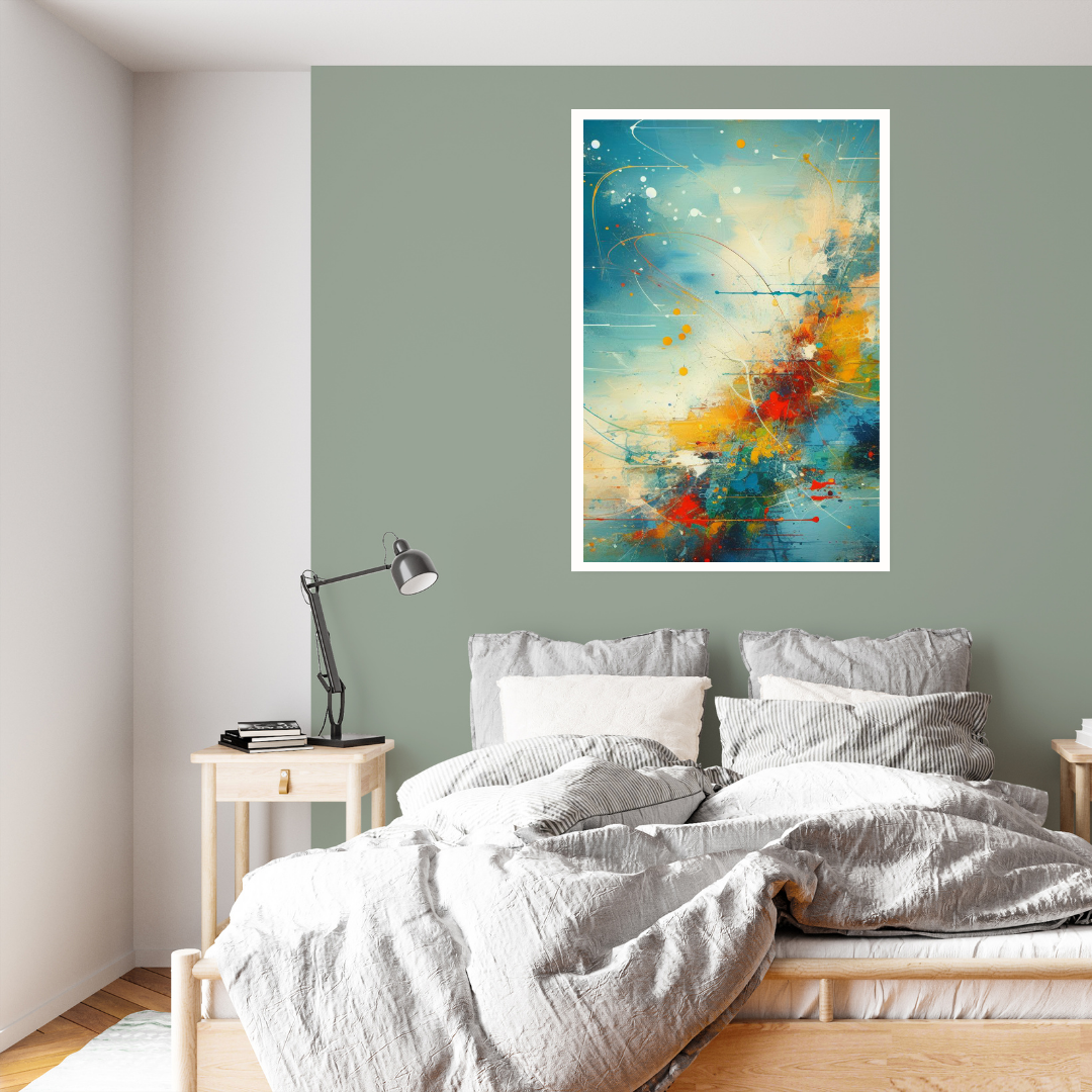 “Spectral Waltz” by ArtixHub – surreal canvas wall art depicting ghostlike figures in motion through sweeping brushstrokes of white, gray, and muted lavender. Ideal for bedrooms, studios, or wellness spaces, this dreamlike piece invites stillness and introspection, perfect for UAE homes seeking poetic, atmospheric storytelling.
