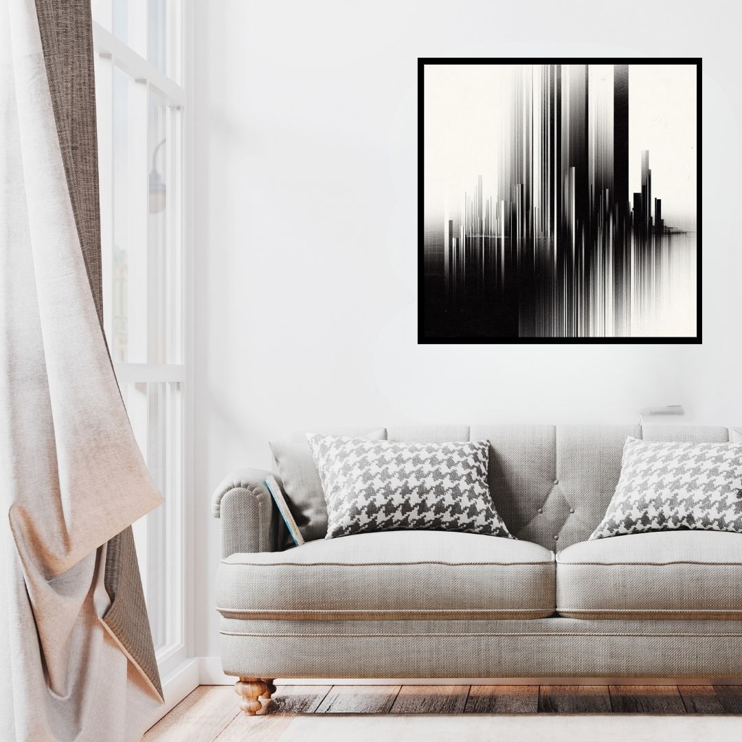 “The Alchemy of Shades” by ArtixHub – abstract canvas wall art blending copper, charcoal, and ivory tones into layered forms with a textured, mineral-like effect. Ideal for living rooms, offices, or reading corners, this piece adds a sense of grounded sophistication and elemental beauty to UAE interiors with a bold, earthy aesthetic.