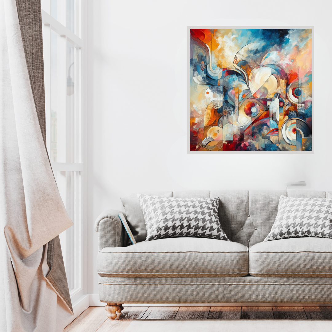 “Whirlwind of Whispers” by ArtixHub – abstract canvas wall art featuring swirling brushwork in smoky blacks, silvery whites, and soft grays, evoking the energy of a quiet internal storm. Ideal for offices, bedrooms, or reading nooks, this sophisticated piece adds movement and mood to UAE homes with refined minimalism.