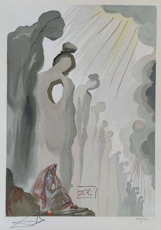 The Second Cornice - Salvador Dali Divine Comedy (Limited Edition 55/100, Signed)