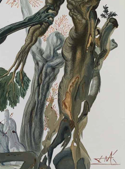 The Wood and the Suicide – Salvador Dalí Divine Comedy (Limited Edition 55/100, Signed)
