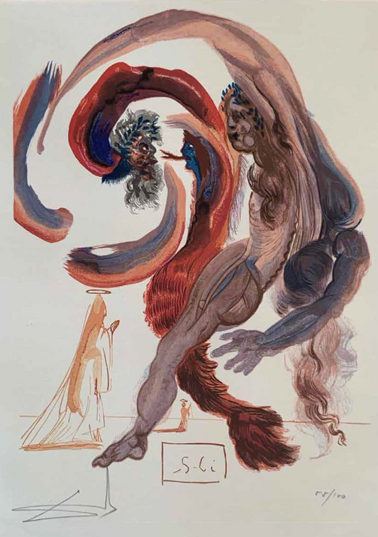 The Fourth Terrace - Salvador Dali Divine Comedy (Limited Edition 55/100, Signed)