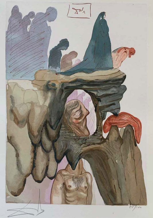 The corrupt – Salvador Dalí Divine Comedy (Limited Edition 55/100, Signed)