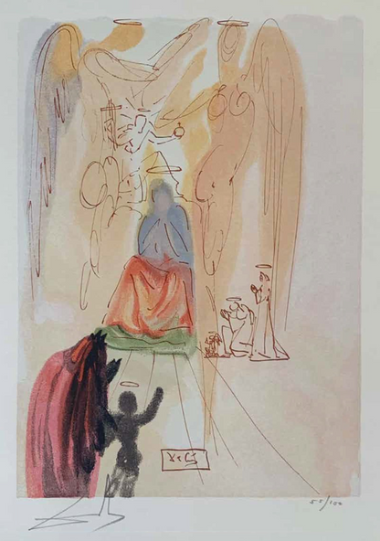The Garden of Christ – Salvador Dalí Divine Comedy (Limited Edition 55/100, Signed)