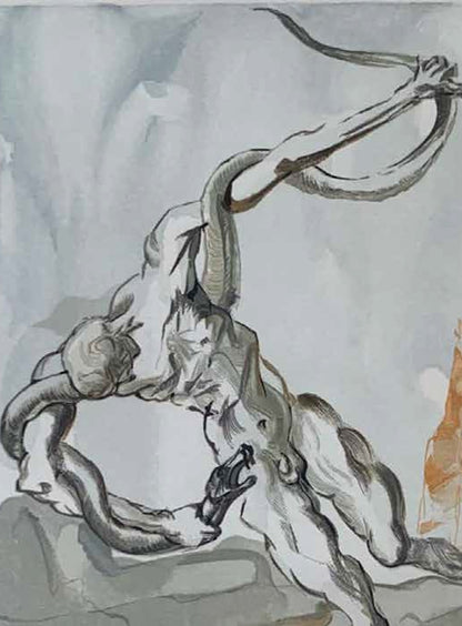 The Punishment of Vanni Fucci – Salvador Dalí Divine Comedy (Limited Edition 55/100, Signed)