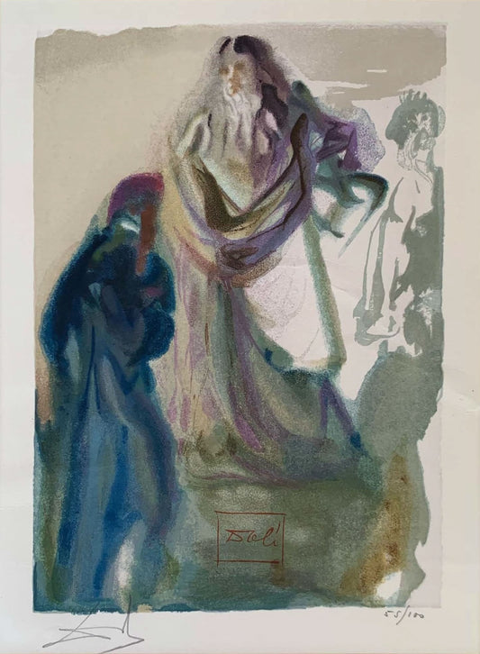 St. Peter and Dante – Salvador Dalí Divine Comedy (Limited Edition 55/100, Signed)