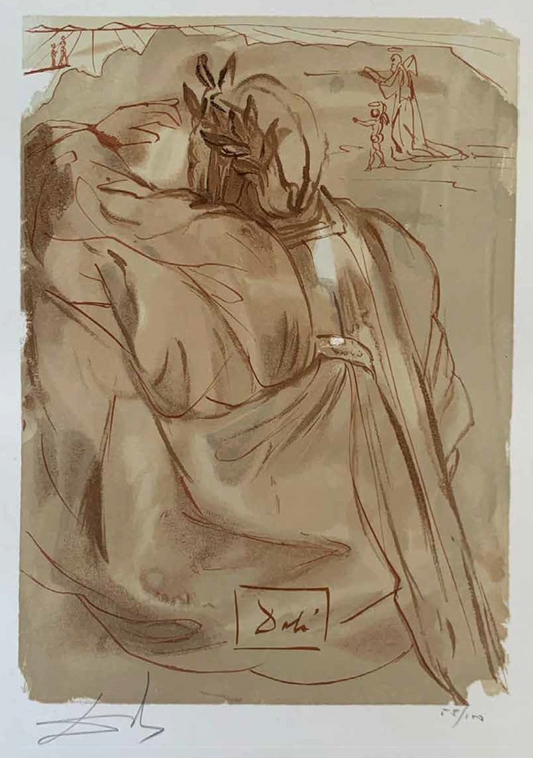 Dante’s Repentance - Salvador Dali Divine Comedy (Limited Edition 55/100, Signed)