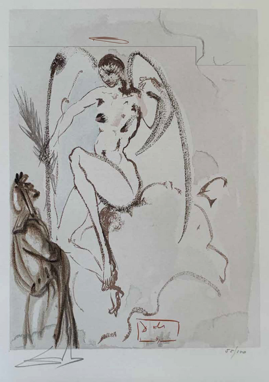 The Archangel Gabriel – Salvador Dalí Divine Comedy (Limited Edition 55/100, Signed)