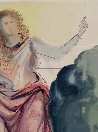 Beatrice Resolves Dante’s Doubts – Salvador Dalí Divine Comedy (Limited Edition 55/100, Signed)