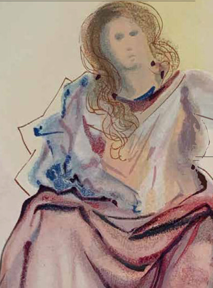 Beatrice Resolves Dante’s Doubts – Salvador Dalí Divine Comedy (Limited Edition 55/100, Signed)