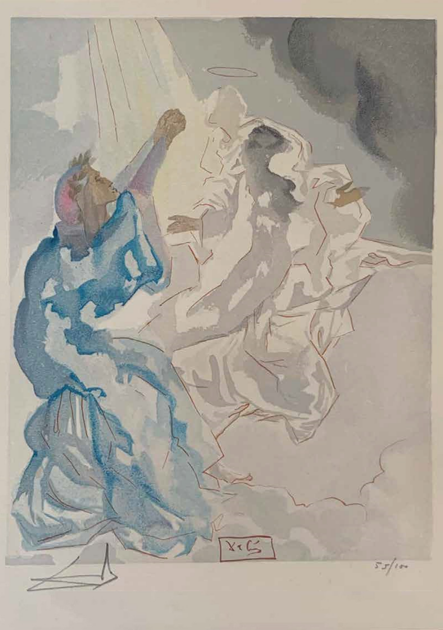 In the Heaven of Mercury – Salvador Dalí Divine Comedy (Limited Edition 55/100, Signed)