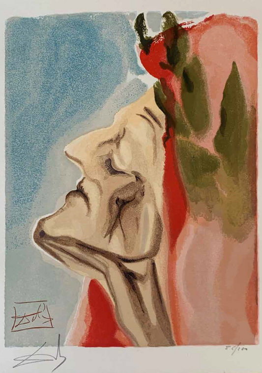 Dante in Doubt – Salvador Dalí Divine Comedy (Limited Edition 55/100, Signed)