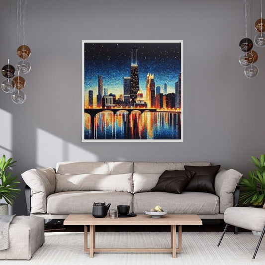 “Bliss by the Bay” by ArtixHub – serene coastal canvas wall art featuring soft blue water, pink skies, and tranquil reflections, ideal for bedrooms, reading nooks, or wellness spaces. A peaceful shoreline scene that pairs beautifully with coastal, minimalist, or modern natural interiors. Perfect for UAE homes seeking relaxation and scenic calm.