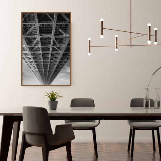 “Close-Knit Connections” by ArtixHub – abstract minimalist canvas wall art in warm taupe, beige, and navy tones, ideal for entryways, offices, or modern living rooms. With interlocking forms and subtle color harmony, this piece evokes connection and calm. Perfect for UAE homes embracing refined, modern, and understated interior design.