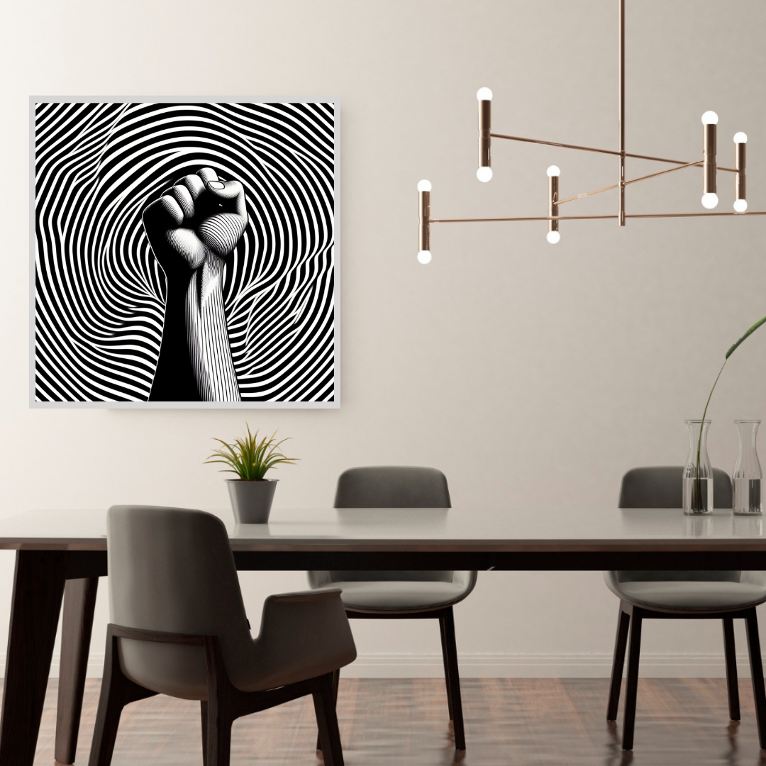 “Dynamic Grasp” by ArtixHub – expressive figurative canvas wall art featuring a hand extended in motion, layered with abstract textures in beige, rust, and teal tones, ideal for offices, studios, or reading nooks. This emotive piece conveys energy and connection, perfect for UAE homes that value bold design with human nuance.