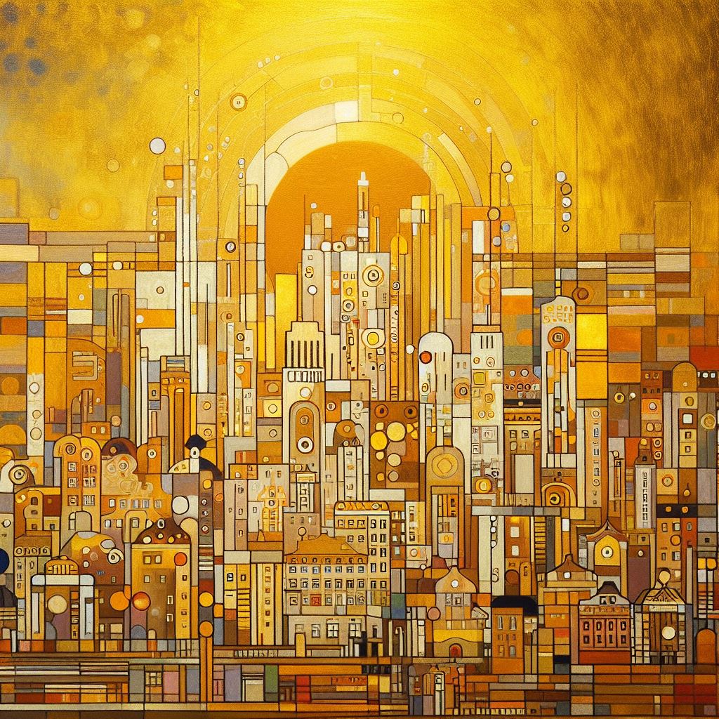 “Golden Heights” by ArtixHub – abstract canvas wall art showcasing golden mountain peaks layered in soft neutrals and muted gray-blue tones, ideal for entryways, bedrooms, or offices. This serene yet majestic piece adds elevation and harmony to UAE homes with modern or nature-inspired interiors.