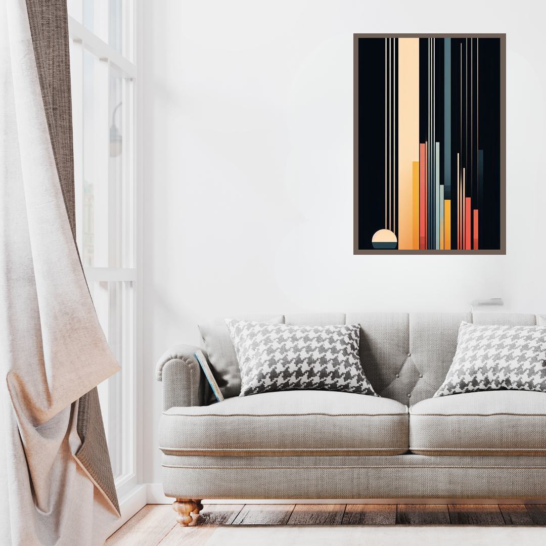 “Linear Landscapes” by ArtixHub – abstract canvas wall art featuring horizontal bands in earthy tones of beige, olive, and taupe, layered with subtle texture and structure, ideal for entryways, offices, or minimalist living rooms. A harmonious fusion of geometric form and natural calm, perfect for UAE homes with serene, modern interiors.