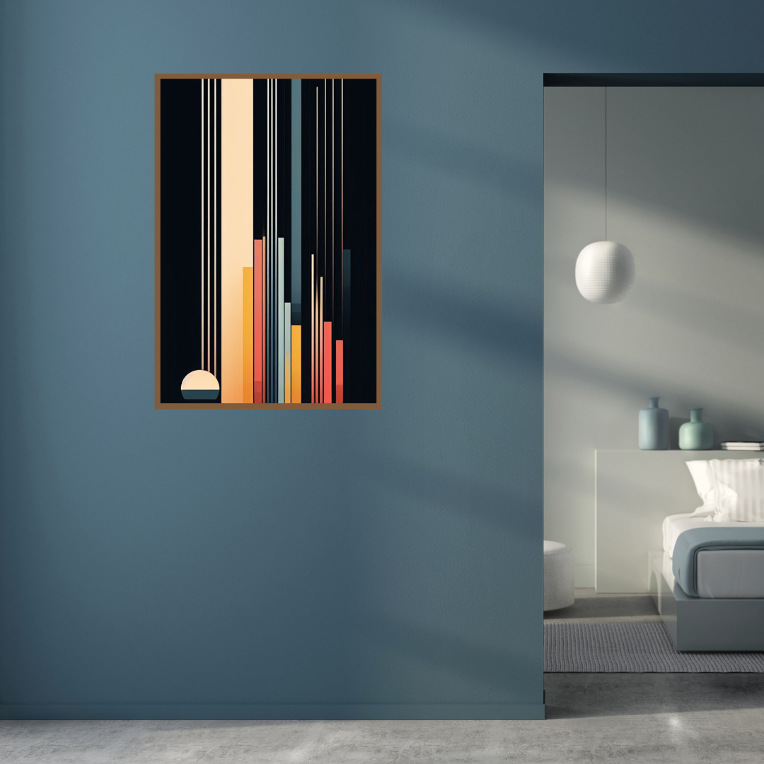 “Linear Landscapes” by ArtixHub – abstract canvas wall art featuring horizontal bands in earthy tones of beige, olive, and taupe, layered with subtle texture and structure, ideal for entryways, offices, or minimalist living rooms. A harmonious fusion of geometric form and natural calm, perfect for UAE homes with serene, modern interiors.