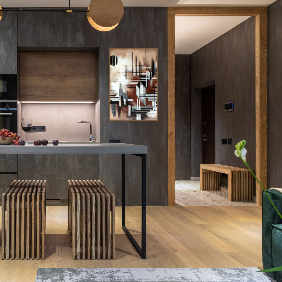 “Navigating Fury” by ArtixHub – abstract canvas wall art with bold strokes of crimson, navy, and white, evoking a stormy sea or emotional turbulence, ideal for studios, offices, or living rooms. This dramatic composition adds raw energy and movement to UAE homes with a taste for expressive, statement-making interiors.