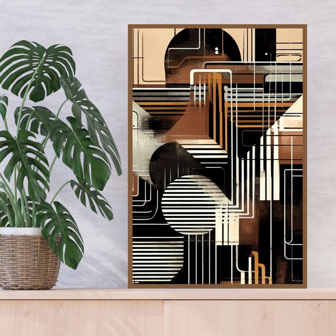 “Neutral Elegance” by ArtixHub – minimalist abstract canvas wall art in soft taupe, ivory, and beige tones with delicate linear movement and calm balance, ideal for bedrooms, entryways, or lounge areas. This refined piece brings effortless sophistication and harmony to UAE homes with neutral modern interiors.