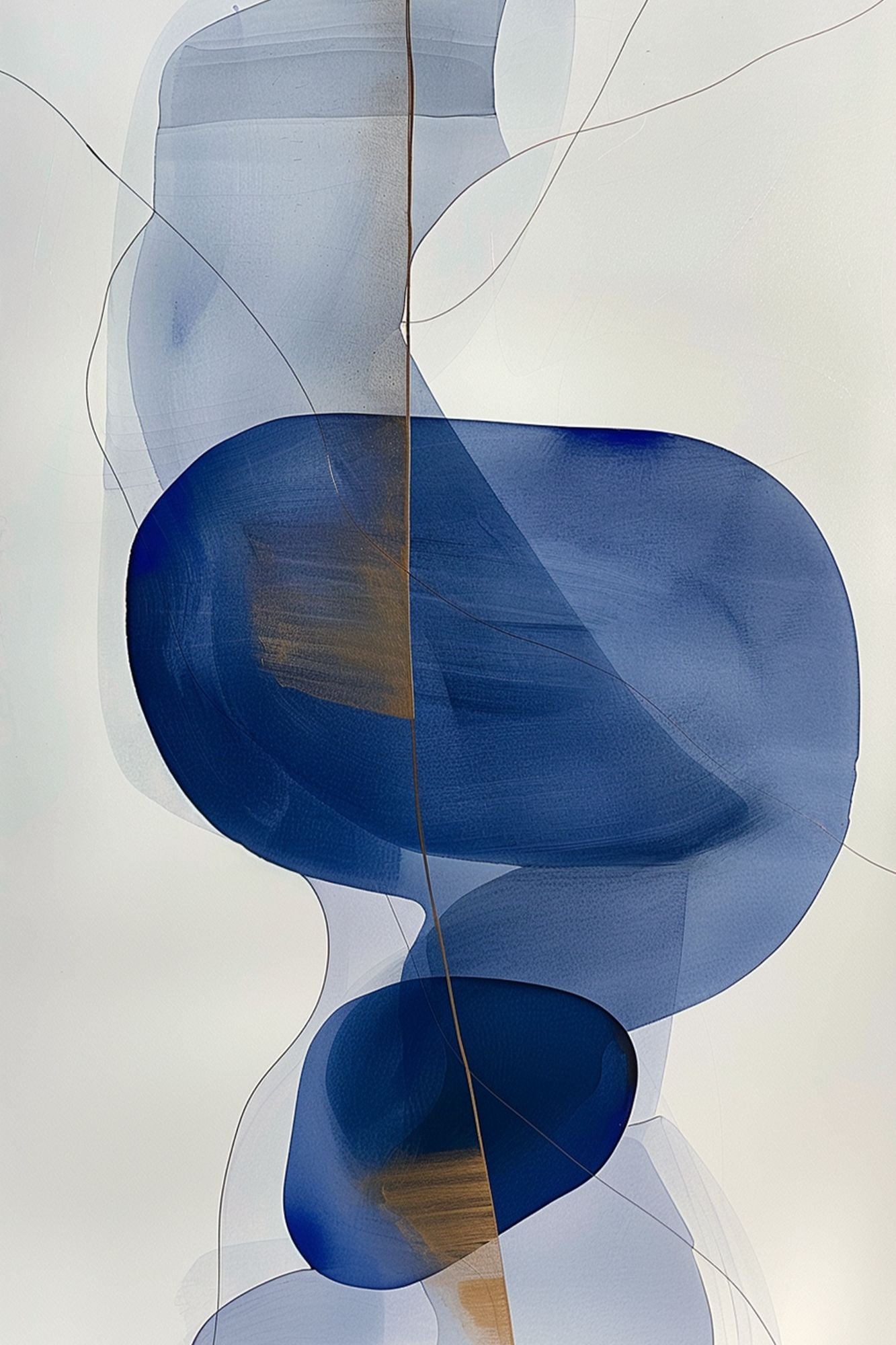 “Subtle Currents” by ArtixHub – minimalist abstract canvas wall art with layered blue and beige forms mimicking gentle tidal movement, ideal for wellness spaces, bedrooms, or entryways. This serene, flowing piece brings balance and softness to UAE homes with a modern yet organic interior style.